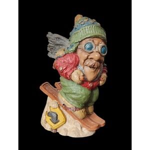 Vintage Tom Clark Cairn Studio Statue Lee Sievers Downhill Racer 1991 Signed